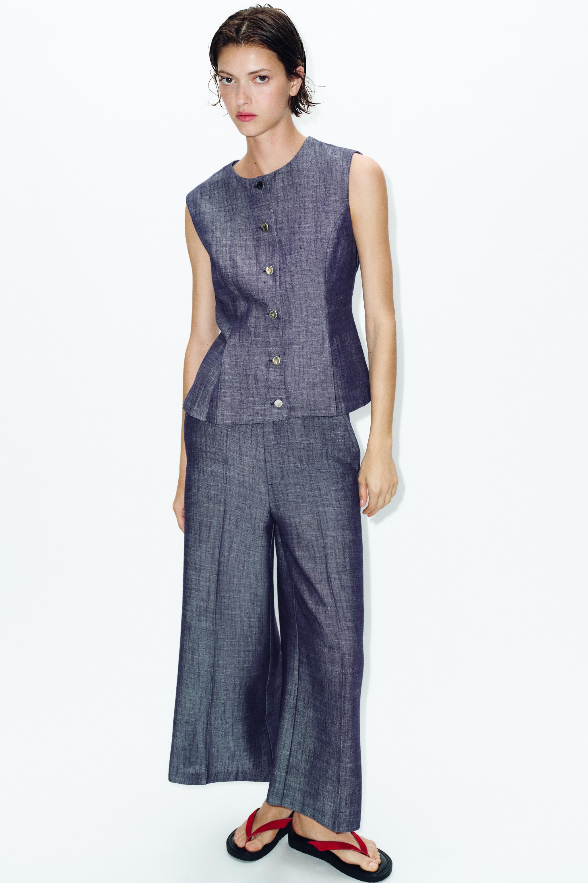 DARTED VEST SET